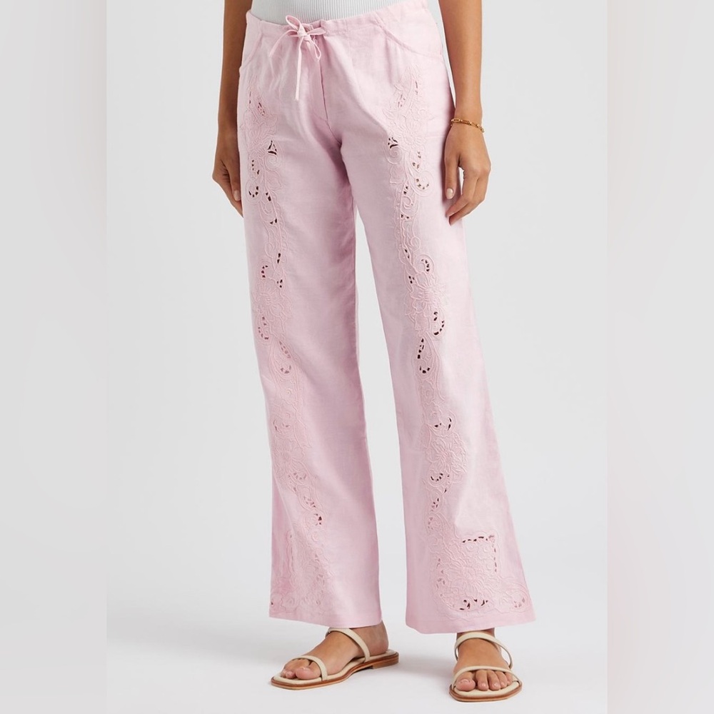 ISO Gimaguas Ring Broderie Linen Pants